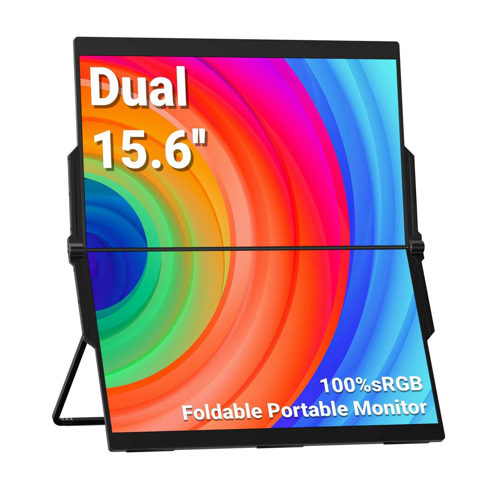 Ingnok デュアル モバイルモニター 15.6インチ FHD 折りたたみ式 Ingnok デュアル モバイルモニター 15.6インチ FHD 折りたたみ式