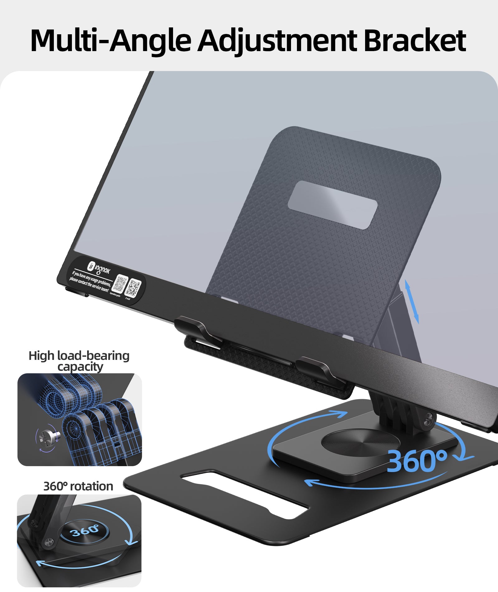Ingnok ポータブル モニター 15.6 インチ FHD 100% sRGB IPS ディスプレイ