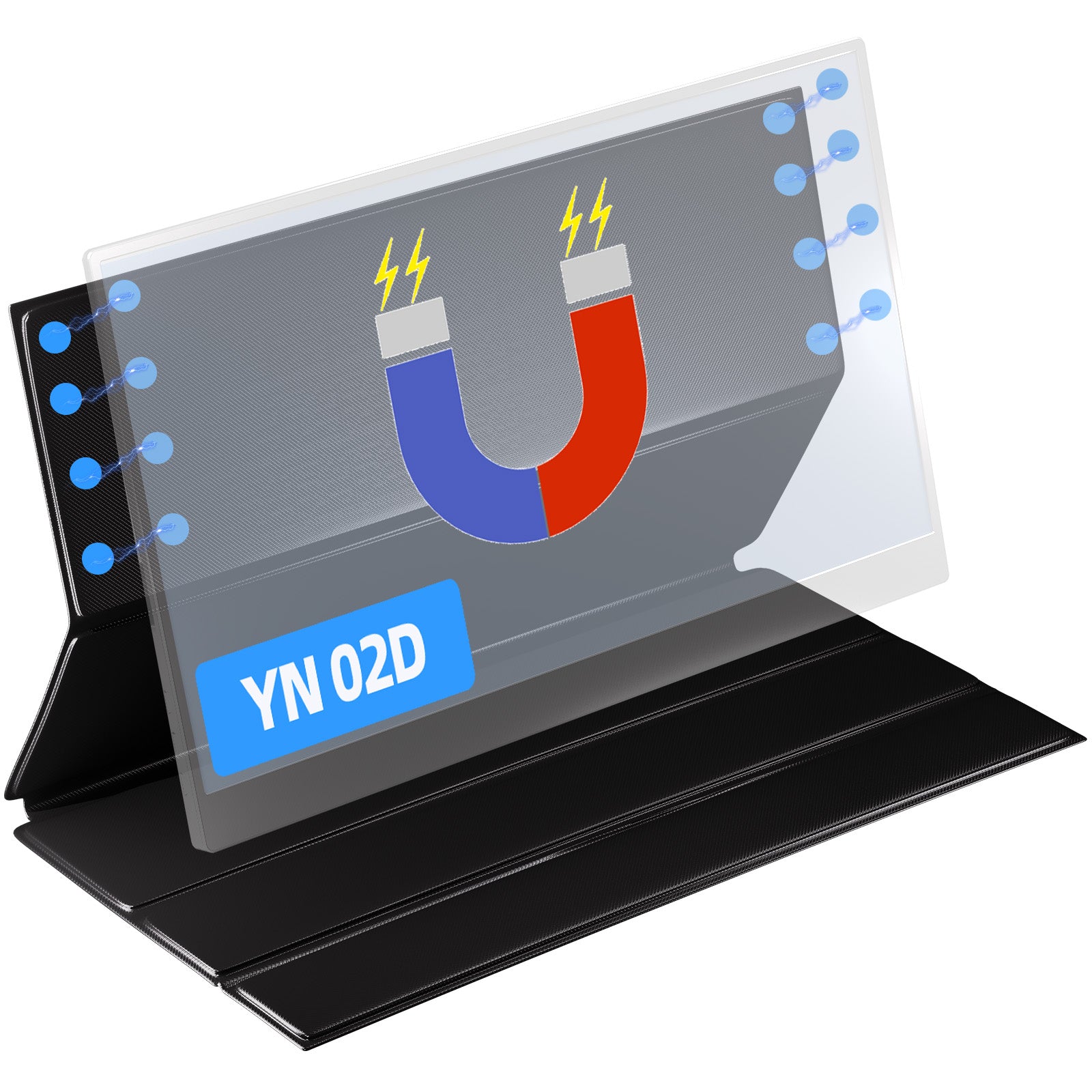 ポータブルモニターカバースタンド - YN02Dスマートカバーに適用