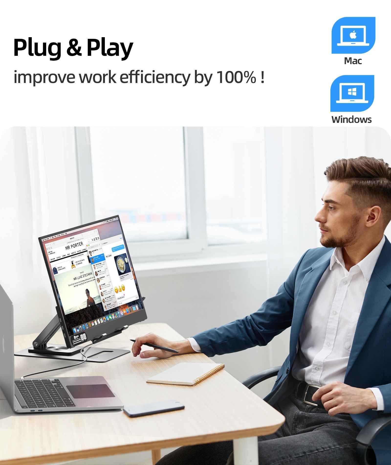 ingnok Portable Monitor モバイルモニター Amazon.com: Ingnok 15.6'' FHD IPS Portable Monitor – Ultra