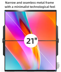 Monitor de computadora dual plegable, pantalla para computadora portátil IPS FHD de 15,6" 